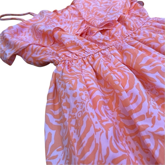 Lilly Pulitzer x Target Jungle Orange Strapless Ruffle Dress Size S NWT - Picture 15 of 15